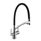 Смеситель для кухни с подключением фильтрованной воды Globus Lux LAZER GLLR-0700-8-STSTEEL Черный - изображение 3