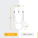 Женский Туристический Рюкзак для Трекинга SIMOND MT500 Air (45л + 10л) 65 x 35 x 30см Голубой - изображение 2
