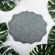 Набор из 3 круглых подставок под горячее 23*23 см Anthracite-1403 серый - изображение 2