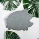 Сервировочный набор из 2 подставок ковриков под тарелки, горячее 25*45 см Gray-pork-2202 серый - изображение 2
