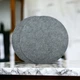 Набор из 2 круглых подставок под горячее 23*23 см Anthracite-1202 серый - изображение 1