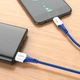 Кабель для зарядки и передачи данных hoco. X70 Ferry USB на Micro USB, 1.0м/3.28ft ABS TPE нейлоновая оплетка, ток до 2.4A Blue - изображение 8