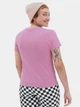 Футболка оверсайз женская Vans VN0A3UP4BLH1 L Фиолетовая (196571460876) - изображение 2