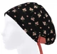 Медицинская шапочка женская HeadwearUniverse универсальная принт Букетики на черном - изображение 3
