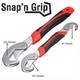 Набор универсальных разводных гаечных ключей Snap'n Grip 2 в 1 из углеродистой стали - изображение 5