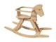 Дерев'яний кінь-качалка PlayTive 86 x 58 x 30,5 см WOOD + коврик - зображення 2