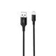 Кабель USB XO NB143 Micro 2.1А black - зображення 1