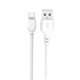 Кабель USB XO NB103 Type-C Quick Charge 2.1A white - зображення 1