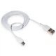Кабель USB XO NB103 2.1A Quick Charge Micro 1m прорезиненный white - изображение 2
