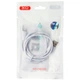 Кабель USB XO NB103 Lightning Quick Charge 2.1A white - изображение 2