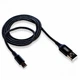 Кабель USB Type-C XO тканинний 2м чорний 2.1A (661342) - зображення 2