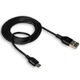 Кабель USB XO NB103 2.1A Quick Charge Micro 1m прогумований black - зображення 2