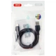Кабель USB XO NB103 2.1A Quick Charge Micro 1m прогумований black - зображення 3