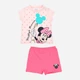 Детский летний комплект (футболка + шорты) для девочки Disney Minnie WE0055 80 см Темно-Розовый (3609086522115) - изображение 1