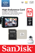 SanDisk High Endurance microSDXC 64GB Class 10 U3 V30 (SDSQQNR-064G-GN6IA) - obraz 2