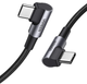 Кабель Ugreen US323 Type-C-Type-C Both Angled 3 A Cable 1 м Gray\Black (UGR-70529) - зображення 1