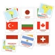 МИНИ-КАРТОЧКИ ДОМАНА “СТРАНЫ, ФЛАГИ И СТОЛИЦЫ / COUNTRIES, FLAGS, CAPITALS” НА УКР/АНГЛ. - изображение 1