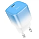 Адаптер сетевой HOCO single port charger C101A Type-C PD 3A 20W blue - изображение 1