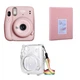 Набор Камера моментальной печати Fujifilm Instax Mini 11 Blush Pink / Чехол прозрачный / Фотоальбом розовый на 64 снимка - изображение 1