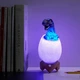 Дитячий нічник світильник LED Динозаврик у Яйці 3D Dinosaur Lamp. RGB Настільна лампа акумуляторна серсорна - зображення 8