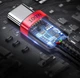 Кабель Baseus Cafule Fast Charging Type-C to Type-C 100W 100 cм (CATKLF-DL91) Red-black - изображение 4