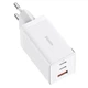 Сетевое зарядное устройство Baseus 65W GaN5 Pro и кабель Type C to Type C PD 100W White (CCGP120202) - изображение 2