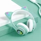 Наушники Bluetooth TUCCI STN28 Mint green c ушками - изображение 5