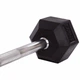 Штанга фиксированная изогнутая резиновая Rubber Hexagon Barbell 15кг Zelart (гриф l-95см) (TA-6231-15) - изображение 4