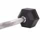 Штанга фиксированная изогнутая обрезиненная Rubber Hexagon Barbell 10кг (гриф l-95см) (TA-6231-10) - изображение 4