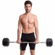 Штанга фиксированная изогнутая обрезиненная Zelart Rubber Hexagon Barbell TA-6231 50 кг Черный (58363128) - изображение 6