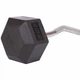 Штанга фиксированная изогнутая обрезиненная Zelart Rubber Hexagon Barbell TA-6231 40 кг Черный (58363128) - изображение 3