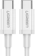 Kabel Ugreen US264 USB Type-C to USB Type-C 60 W ABS Cover 3 A 0.5 m White (6957303865178) - obraz 1