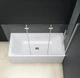 Шторка для ванни скляна AVKO Glass RDW02-J3 Silver на 3 секції 120 х 140 см - зображення 4