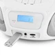 Радио Бумбокс на батарейки, Auna Roadie Boombox CD USB MP3 радио AM/FM Bluetooth 2.1, Германия - изображение 3