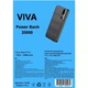 Повербанк VIVA VR21 з реальною ємністю 20000 mAh, портативна батарея (10W, 2USB/micro-USB, Type-C, 2A, LED індикатор, швидка зарядка) - Чорний - зображення 3