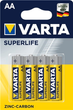 Батарейка Varta Superlife AA BLI 4 Zinc-carbon (02006101414) (4008496556267) - зображення 1