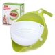 Друшляк пластиковий для продуктів 2 в 1 Mesh Strainer універсальний зелений - зображення 1