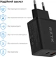 Зарядний пристрій RZTK GaN2 65W USB-A (QC4.0) USB-C (PD3.0) + кабель USB-C 100W Black - зображення 7