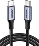 Кабель Ugreen US316 USB Type-C to USB Type-C Cable Aluminum Case with Braided 1.5 м Black (UGR-70428) - зображення 1