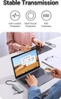 USB-хаб Ugreen CM480 USB-C to 2×USB 3.2+2×USB-C Adapter 10G Space Gray (UGR-30758) - изображение 4