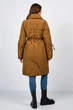 Женский тренч кокон oversize Begonia 46 в расцветке кофейный с оттенком корицы 56 - изображение 5