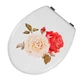 Сиденье с крышкой для унитаза Bathlux Rosa 50508, круг с крышкой на унитаз, сидушка с рисунком на туалет (F_132608) - изображение 1