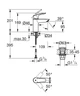 Смеситель для умывальника S-Size + нажимной донный клапан Grohe Eurosmart New 23922003 - изображение 4