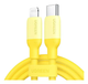 Кабель зарядный Lightning Ugreen Type-C to Lightning для быстрой зарядки 1 м Yellow (US387) - изображение 1