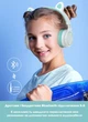 Дитячі навушники з вушками Picun Lucky Cat С03 бездротові Mint Green - зображення 2