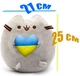 М'яка іграшка Pusheen cat S&T із серцем та Напівпрозорий силіконовий слинявчик Зелений (vol-10581) - зображення 2