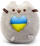 Мягкая игрушка Pusheen cat 23 х 25 см Сердце Серый (v-11920) - изображение 1