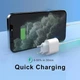 Комплект быстрой зарядки для iPhone 8/X/11/12/13/14 Быстрая зарядка Кабель Type-C Lightning Блок питания 20W - изображение 3