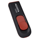 USB флеш-накопитель, флешка A-DATA USB2.0 C008 4GB Black-Red (AC008-4G-RKD) - изображение 1
