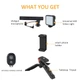 Набор для блогинга Bakeey Vlogging KIT (KIT-01LM) (штатив+крепление для телефона+микрофон+LED свет+пульт) - изображение 4